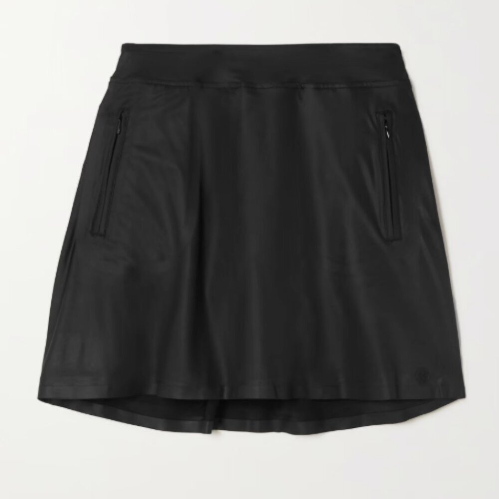G/Fore Silky Tech Nylon A-Line Skort Shade Onyx Black Sz M Retail Price $145.00 - Picture 2 of 16